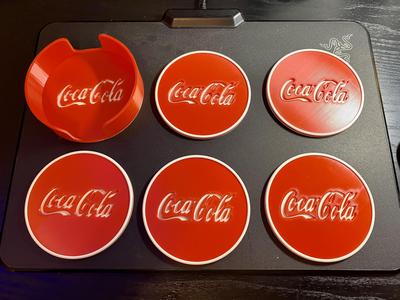 Coca Cola coaster set