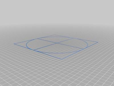 My Customized Bed Center Calibration Tutorial (using parametric crosshairs with square)