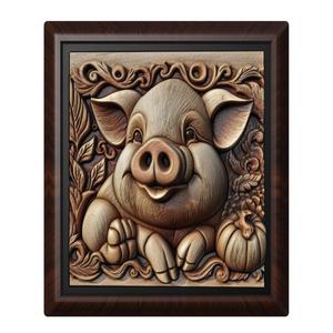 pig animal wall art relief wall decor