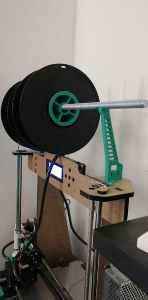Spool holder (complement for anet a8 filament support by huchaji)
