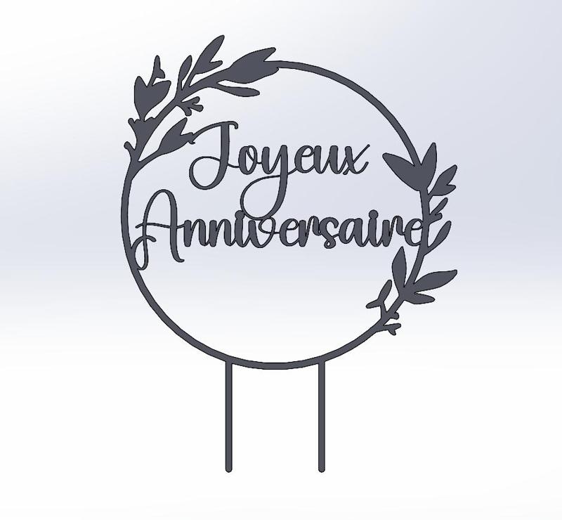 Happy Birthday Cake Topper