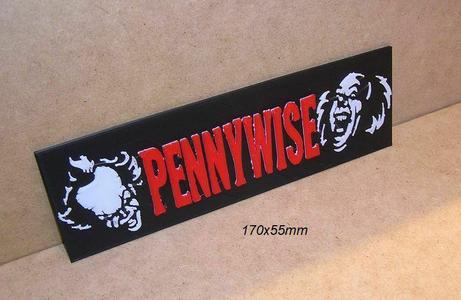 Pennywise, sign, poster, signboard, logo, movie, horror, horror, horror, clown, clown, 3dprinting