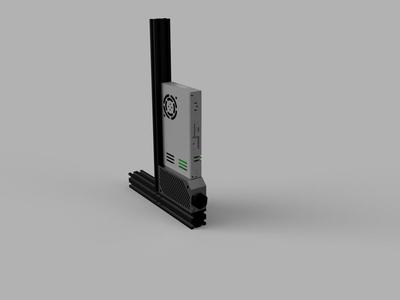 Creality Ender 3 v2 - Vertical PSU with stock parts