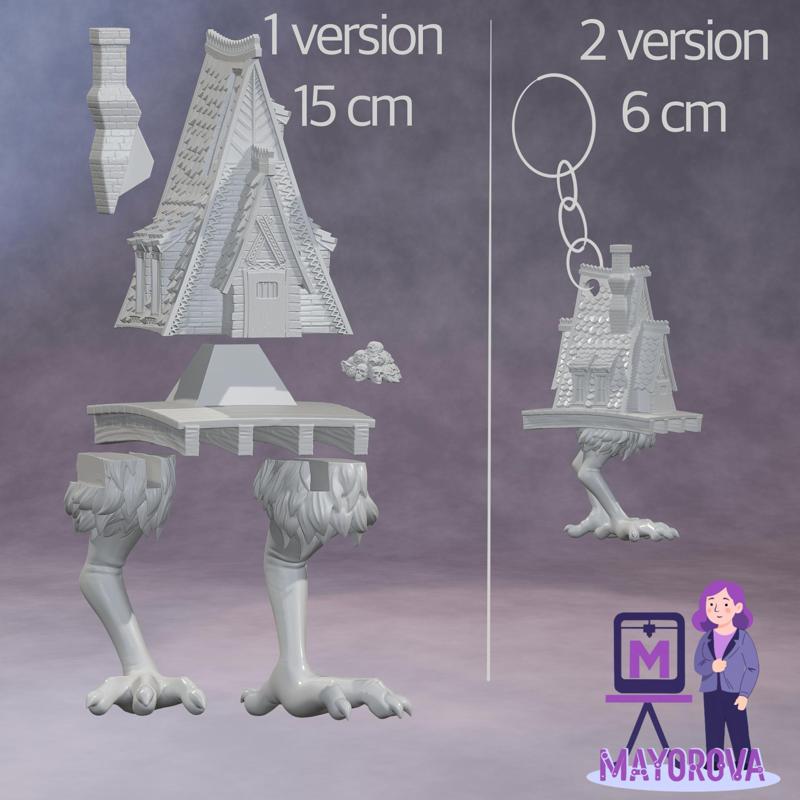Baba Yaga's Hut on Chicken Legs - 3D Printable Model