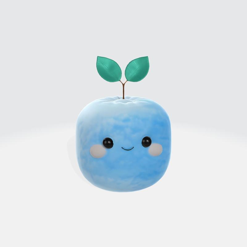 Blue Apple plush toy