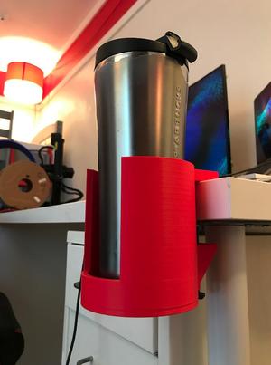 Under desk cup holder