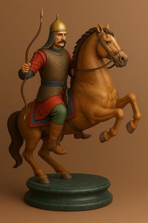 Ottoman Sipahi Horse Archer Statue