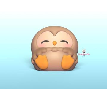 Owl Lying Down