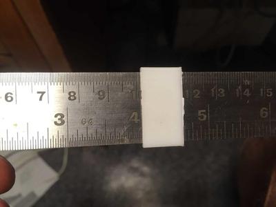 Ruler slide for quick inch to mm conversion