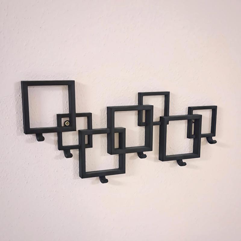 Modern Geometric Key Holder - Wall Mounted Minimalist Key Rack