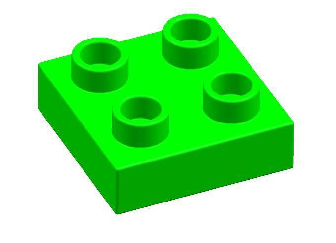 Duplo, Brick 2x2, Short