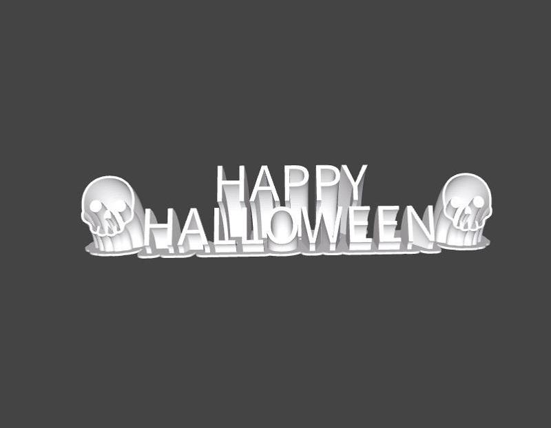 HAPPY HALLOWEEN text decor