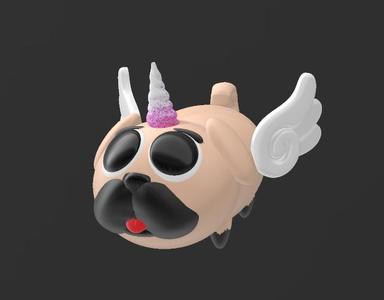 Pug unicorn...Pugicorn!