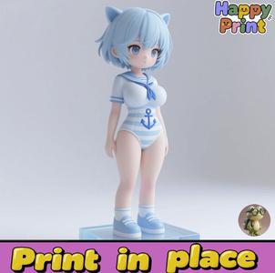 Anime Girl Sculpture