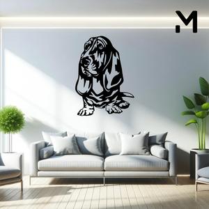 Wall silhouette - Basset - Body