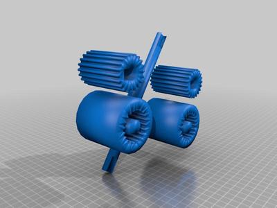 내접 기어 및 축과 키 2(Internal gear and shaft and key 2)