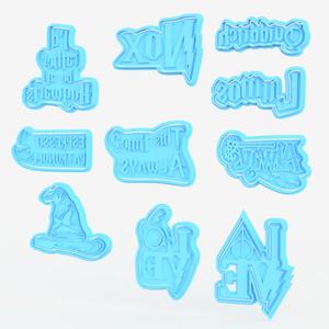 Harry Potter lettering cookie cutter set of 10