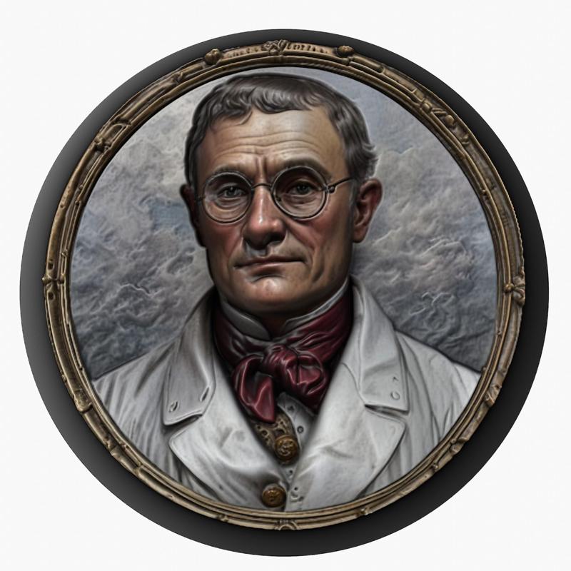 John Dalton medallion pendant