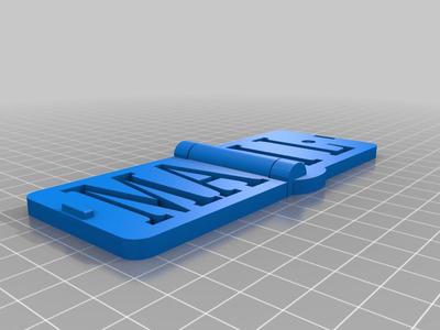 Front mount mailbox flag 