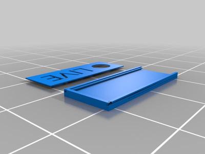 Live (Sign Slide Plate and Holder)