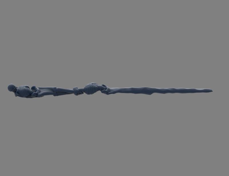 Death Eater Skeleton Wand