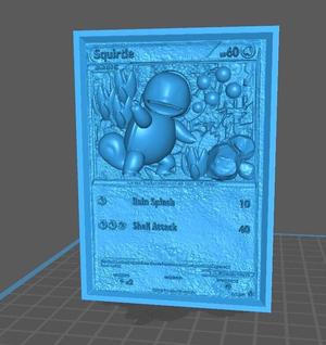 Squirtle 3D Pop Up Card - Pokémon Fan Art STL | Ideal for FDM/Resin