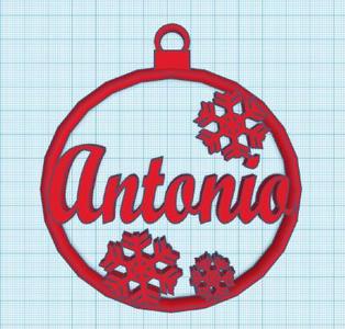 Bola de Navidad con nombre