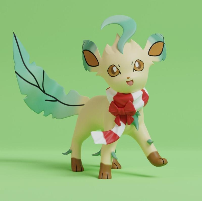 Pokemon - Christmas Leafeon
