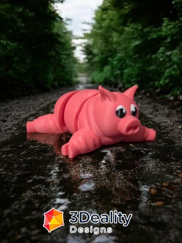 Overweight articulated pig