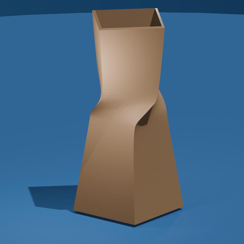 Twisted Square Vase – Modern Geometric 3D Print