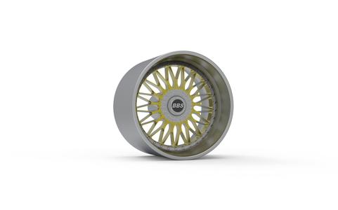 BBS RS564 wheel 3d print model