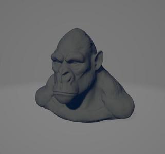 gorilla bust
