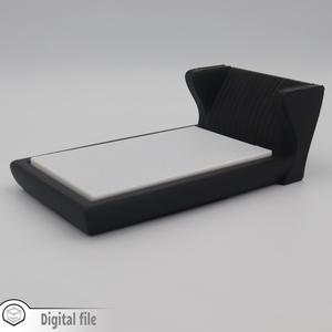 1:12 miniature Modern bed design 2
