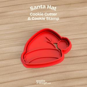 Santa Hat - Cookie Cutter + Stamp