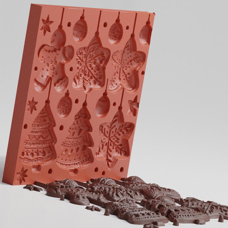 Holiday Medley Mold 3d printable