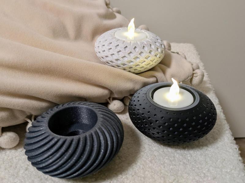 Textured Tealight Holder Collection (5 Styles)