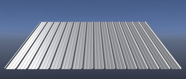 Metal sheet roofing 25O15