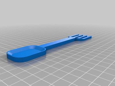 Camping Spork With Optional Attachment Holes