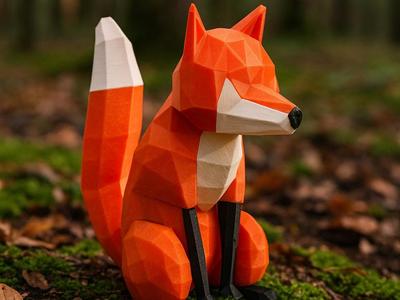 Magnetic 3D Puzzle  LowPoly FOX