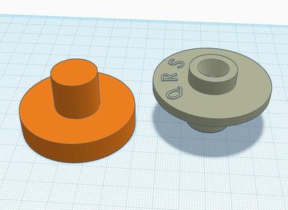 Simplified Pianola Roll End Cap