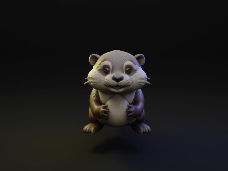 Otter Cartoon Animal