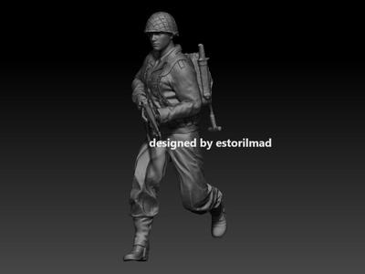 WW2 AMERICAN SOLDIER D-DAY OMAHA BEACH V1