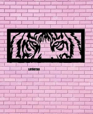Tiger animal deco wall