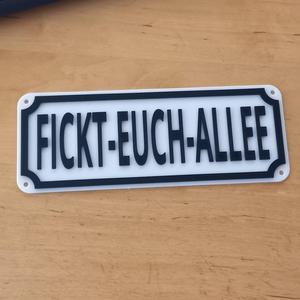 FICKT-EUCH-ALLEE Schild