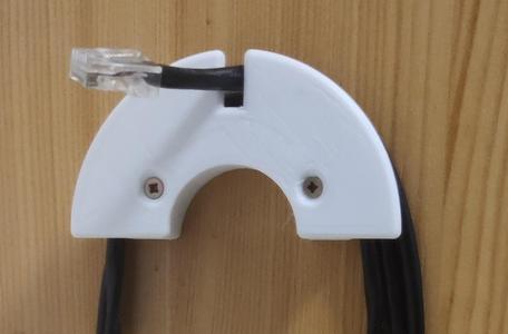 Ethernet patch cable mount