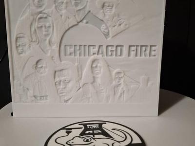 Lithophane Chicago Fire including Lightbox Firehouse 51