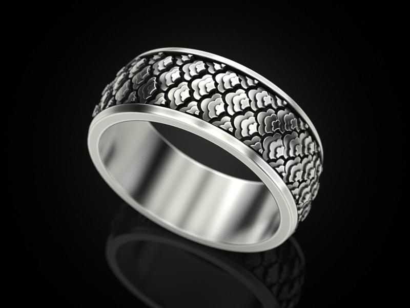 Japanese pattern ring