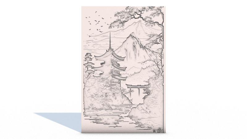 Japanese landscape home decor wall art no.17