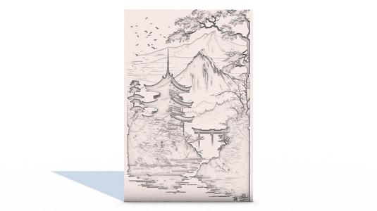 Japanese landscape home decor wall art no.17