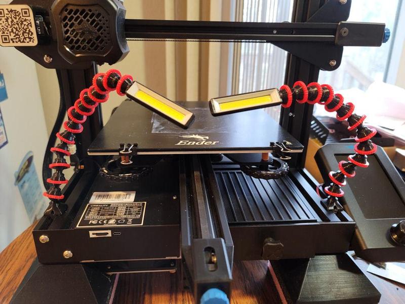 Locking Ball & Socket Arm with free Harbor Freight bed lights